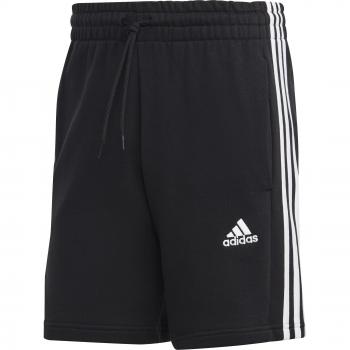 adidas Essentials French Terry 3-Stripes Men's Shorts - Black XS