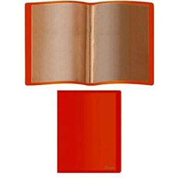 Dohe 91395 - Carpeta polipropileno con 40 fundas, flexible, color naranja