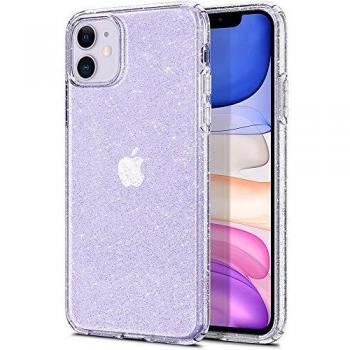 Funda Spigen Liquid Crystal Glitter para iPhone 11 - Transparente con Brillo