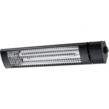 Calefactor de Infrarrojos Sined Caldo IR-B 2000W Negro, Aluminio y Acero, Regulable a 45°, Mando a Distancia, Protección IP65