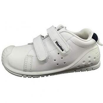 TITANITOS Zapatilla Casual estabilizadora Bebe Color Blanco, Cierre Velcro y Puntera Reforzada Modelo Kevin