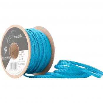 Cordón entrelazado Berisfords de 5 mm x 20 m, color azul Malibú