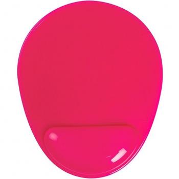 Alfombrilla para Ratón Q-Connect con Reposamuñecas de Gel en Color Rosa