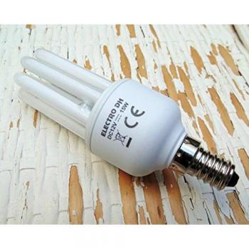 Bombilla de bajo consumo 12V, 15W, Rosca E14, Electro DH