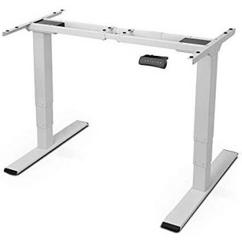 FLEXISPOT E5 Escritorio Eléctrico de Pie con Altura Ajustable Eléctrico, Standing Desk, Escritorio de Acero Sólido con 4 Botones de Memoria, 2 Motores, 3 Etapas, Capacidad de Peso 100 KG
