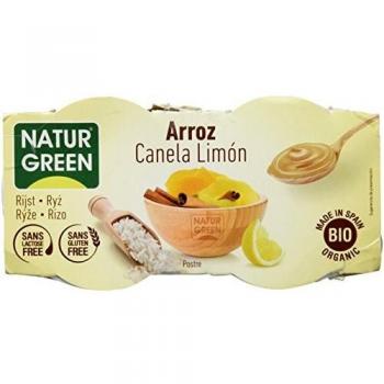 Postre Ecológico de Arroz con Canela y Limón Naturgreen 2x125g