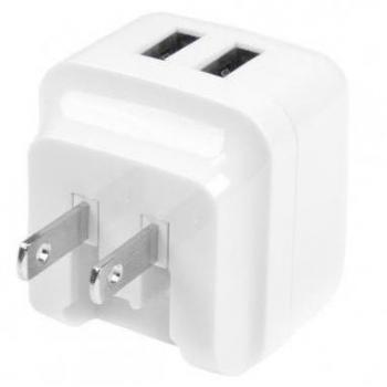 StarTech.com Dual-port USB Wall Charger International Travel 17W/3.4A White (USB2PACWH)