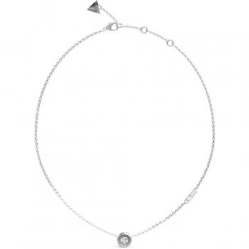 Guess Collar Unique Solitaire de Acero Plateado JUBN03398JWRHT-U para Mujer