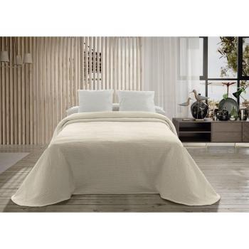 Colcha jacquard Palma Hosteline Beige para cama de 135