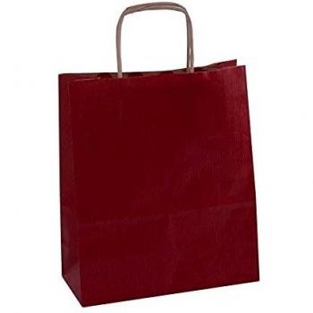 Agipa 102068papel bolsazde papel de estraza pequeno color rojo