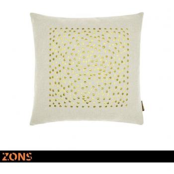 Golden Cojín Diseño Cuadrado Oro 45 x 45 cm + relleno 480 g Cojín Sofá Cojín de Auto, beige
