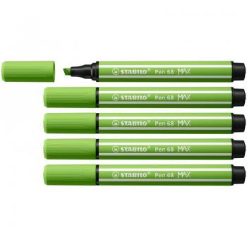 STABILO - Pen 68 MAX rotulador Verde claro 5 pieza(s)