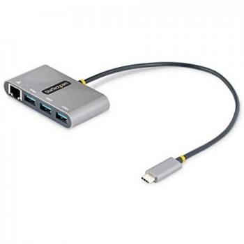 StarTech.com Hub Adaptador USB-C con Ethernet de 3 Puertos USB-A - Red Ethernet Gigabit - USB 3.0 5Gb
