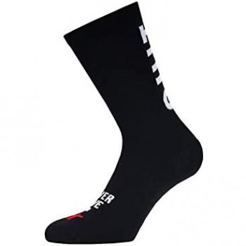Calcetines Pacific & Co Don't Quit negros unisex, talla 37-41, tricotados para running