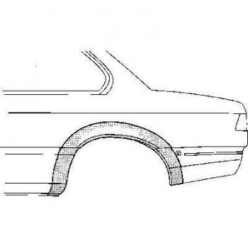 Panel lateral trasero izquierdo Van Wezel 0606145