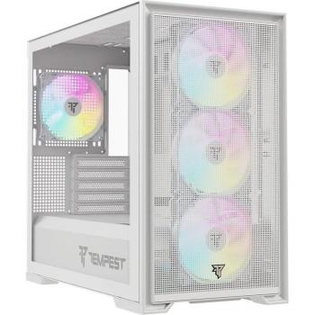 Caja Semitorre ATX Tempest Stronghold Blanca