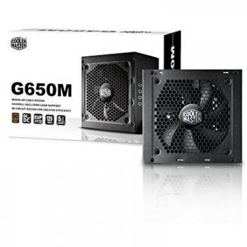 Cooler Master G650M - Fuentes de alimentación, Semi-Modular, 80 Plus Bronze, 650W, RS650-AMAAB1-EU