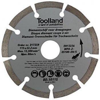 Disco de Diamante Toolland 230 Mm Segmentado para Corte en Seco
