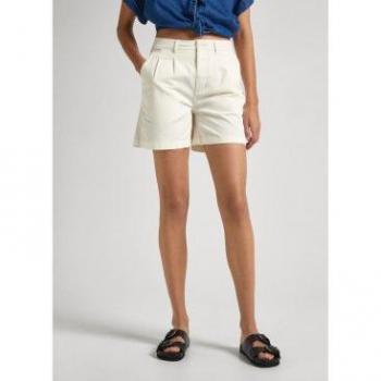 Short Pepe Jeans Mujer Blanco Roto Vania