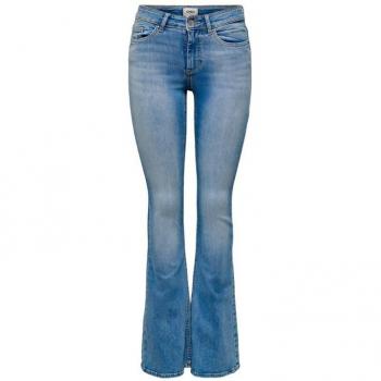 Tejanos de Only - Onlblush Mid Flared DNM TAI467 - W26L30old W32L32 - para Mujer - Azul
