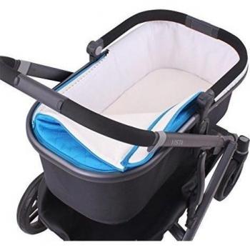 Funda Capazo Velcro Uppababy Vista 2015 Pique Blanco tititnins