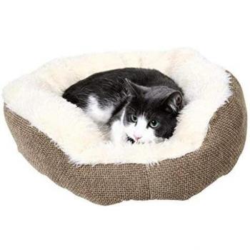 Trixie 37041 Cama Confort Yuma, 45 cm, Marrón y Blanco Lana