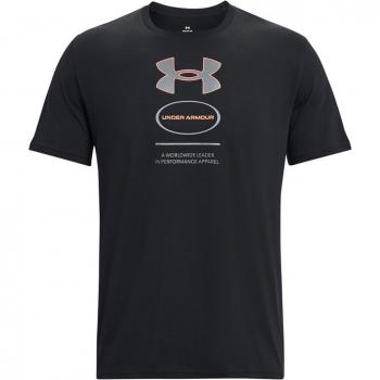 Camiseta de hombre Branded GEL Stack Under Armour, color negro, corta de manga, talla S