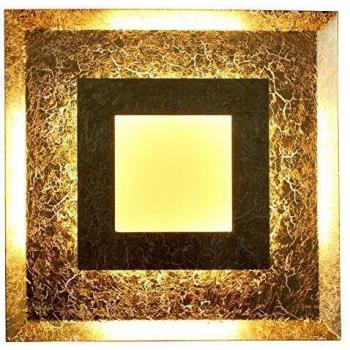 Aplique LED Ventana Dorado 39x39 cm 24W 1600lm IP20