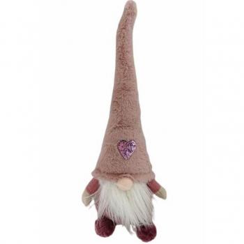 Figura decorativa de Navidad Santa Claus en color rosa