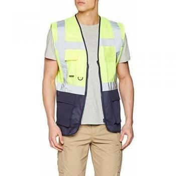 Portwest C476YNRM Chaleco Ejecutivo, Varsovia, M, Amarillo