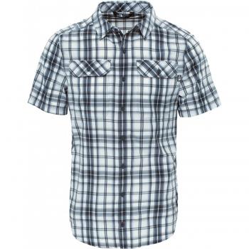The North Face M S/S Pine Knot Camisa de Manga Corta, Hombre, Gris