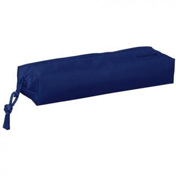 Portatodo Rectangular con Goma Elástica Safta Dark Blue - 22x4x7 cm - Diseño Compacto - Ideal para Escuela y Oficina - Material Resistente - Cierre Seguro