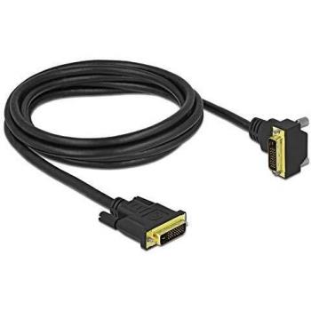 Cable DVI 24+1 macho a 24+1 macho acodado 2 m - Delock
