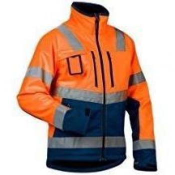Blaklader - Softshell - Chaqueta reflectante - Blaklader - 49002517 Marine / Orange medium