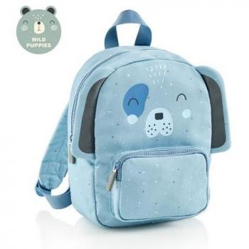 Mochila Infantil Wild Puppies Perro con Bolsillo Frontal