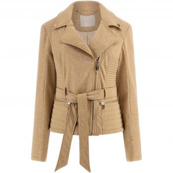 Guess Chaqueta Biker Taupe W4YL10 WGAF0-F14Z para Mujer
