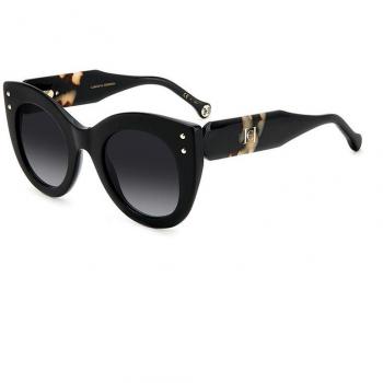 Carolina Herrera Black Havana Sunglasses Multicolor Female Size 50 MM