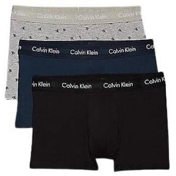 Calvin Klein Men's Low Rise Boxer Briefs 3-Pack - Black/Diamond Logo & Grey/Navy Heather