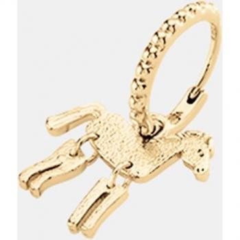 Pendiente Agatha Criolla Mini Caballo Articulado Dorado