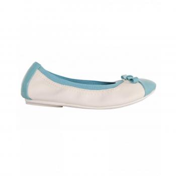 Bailarinas de Niña Flower Girl 851630-B4020 LBLUE-WHITE