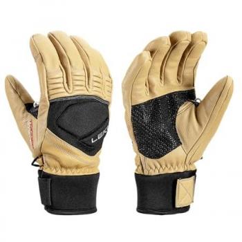 Guantes Leki Alpino Copper 3D bronceado negro tamaño 8