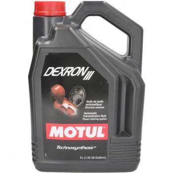 MOTUL DEXRON III Aceite de Transmisión Automática 5L - Fluido hidráulico de alta calidad, compatible con transmisiones automáticas que requieren especificaciones Dexron III, formulado para proporcionar una excelente estabilidad térmica