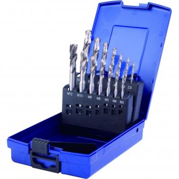 14 tlg. Machine Taps-juego HSSG, DIN{371} /{376} 35° RSP, M3 - M12