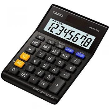 Casio MS-80VERII BK - Calculadora de sobremesa, 28.8 x 103 x 147 mm, color negro