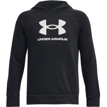Under Armour Rival Fleece Black Hoodie for Kids (Ages 10-12)