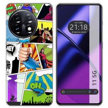 Funda de Silicona para Oneplus 11 5G con Diseño de Cómic y Dibujos