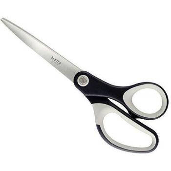 Tijeras LEITZ de titanio, 205 mm, ergonomicas, para diestros, acero inoxidable, color negro