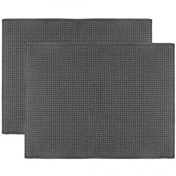 ULABLE Alfombrilla de Secado de Platos, Almohadilla de Microfibra Seca, escurreplatos de Secado rápido para Cocina, encimera, Accesorios, Lavado a máquina, 51 x 38 CM, 2 Unidades