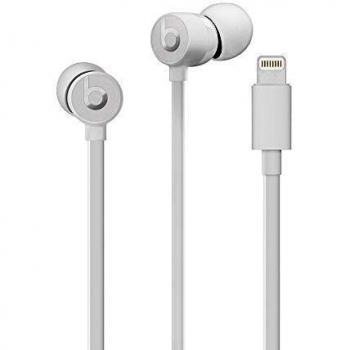 urBeats3 con cable de Lightning - Auriculares, cable antienredos, auriculares magnéticos, controles y micrófono integrados - Plata Satén