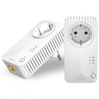 Strong Powerline 600 Duo Kit, 600 Mbps, Ethernet LAN (RJ-45) ports: 2, Blanco, 2 unidades
